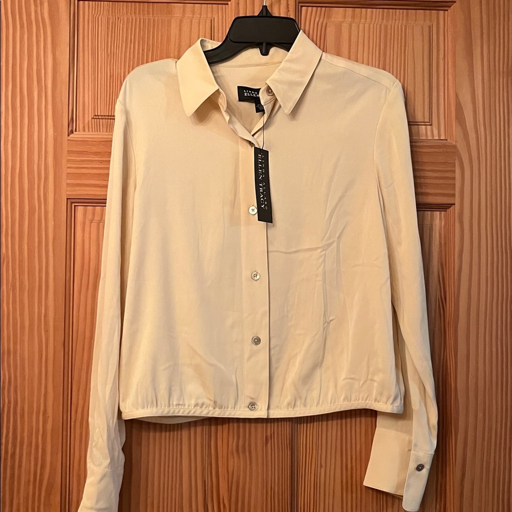 Zara Cream shirt and pants suit new with tags